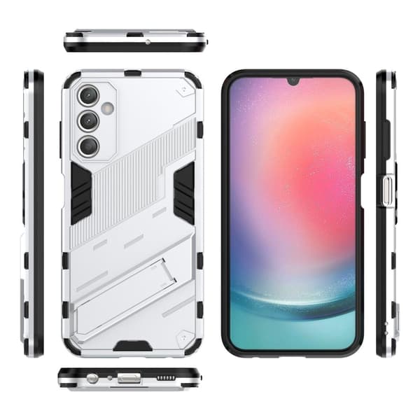 Shockproof Hybrid Deksel med A Modern Touch til Samsung Galaxy A25 - Hvit White