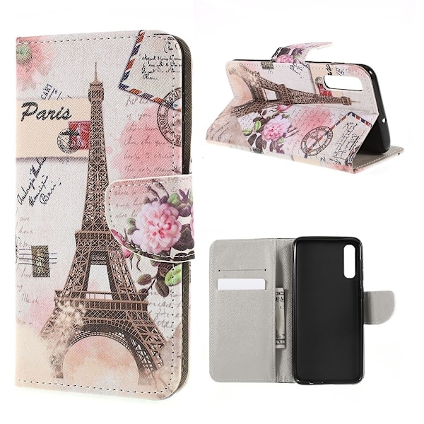 Wonderland Samsung Galaxy A50 kotelot - Eiffel Torni Brown