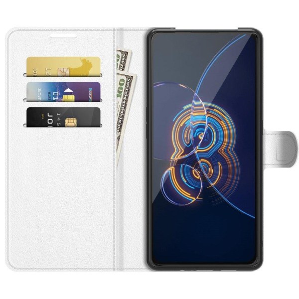 Klassisk Asus Zenfone 8 Flip flip etui - Hvid White