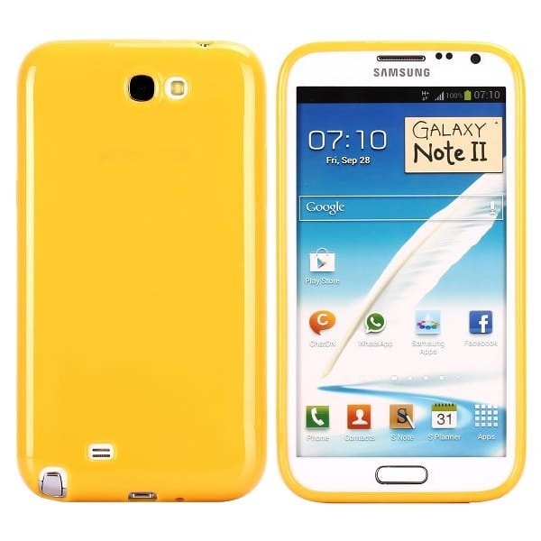 Candy Colors (Gul) Samsung Galaxy Note 2 Deksel Yellow