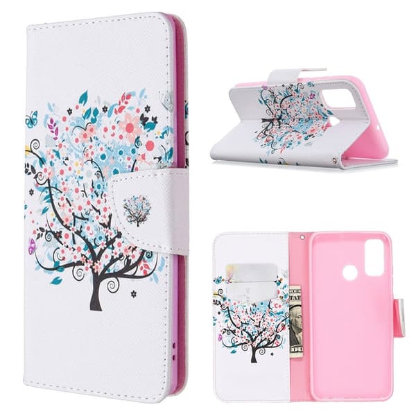 Wonderland Huawei P Smart 2020 Etui - Blomstret Træ Multicolor