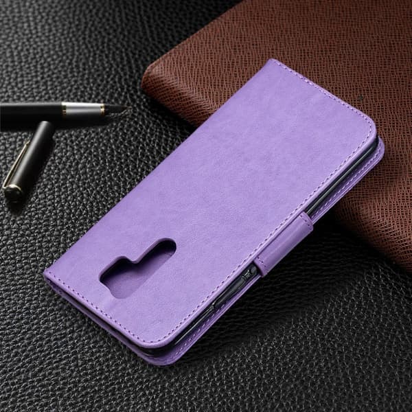Butterfly Xiaomi Redmi 9 Flip etui - Lilla Purple