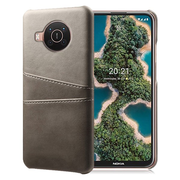 Dual Card Etui Nokia X10 / X20 - Grå Silver grey