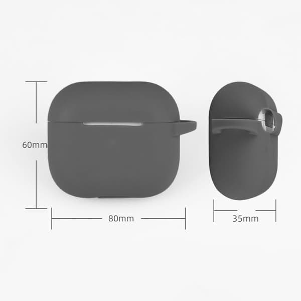 AirPods 3 silikone cover med opbevaringspose og tilbehør - Mørkeblå Blue