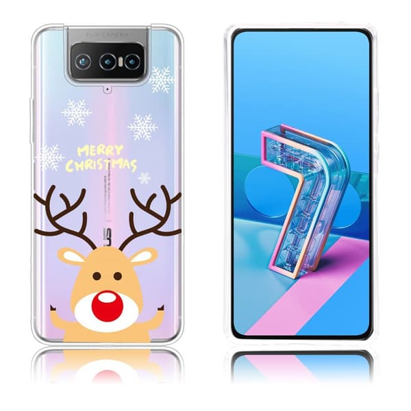 ASUS Zenfone 7 Pro-etui til jul - Elg Og Snø Brown