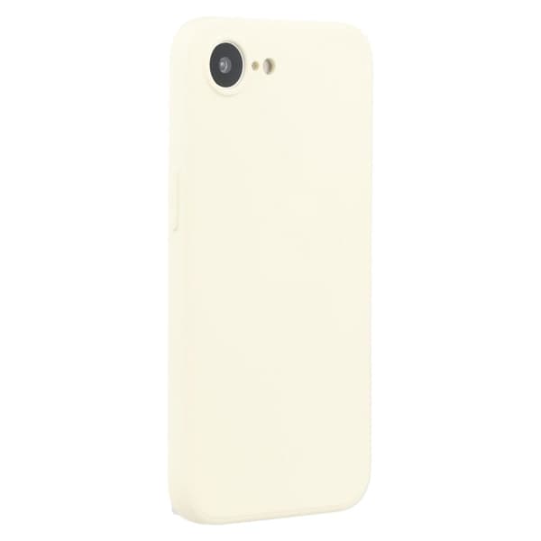 iPhone 16e Fodral Flexibel baksida Mjuk Anti-rep Fiberfoder Telefonskal - Vit Vit