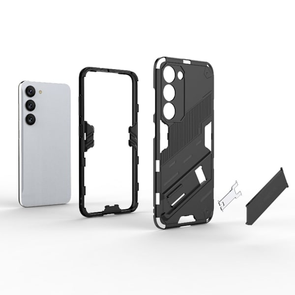 Støtsikkert hybriddeksel for Samsung Galaxy S23 Plus - Sølv Silver grey