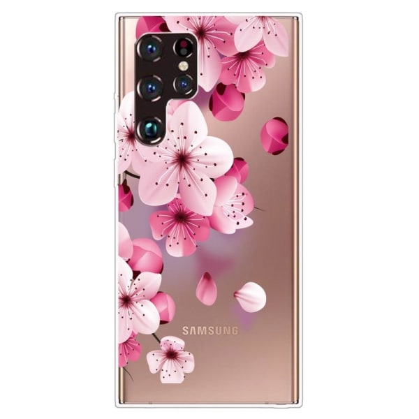 Deco Samsung Galaxy S22 Ultra skal - Persikoblomma Rosa
