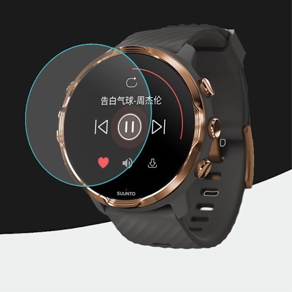 43 mm Suunto 7 skærmbeskyttelse Transparent
