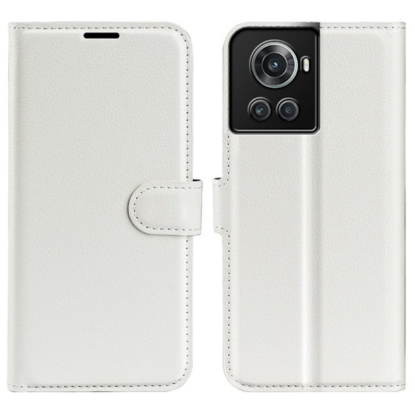 Classic OnePlus 10R / OnePlus Ace flip etui - Hvit White