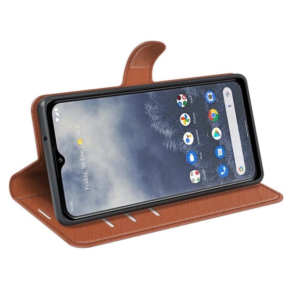 Klassisk Nokia G60 Flip Etui - Brun Brown