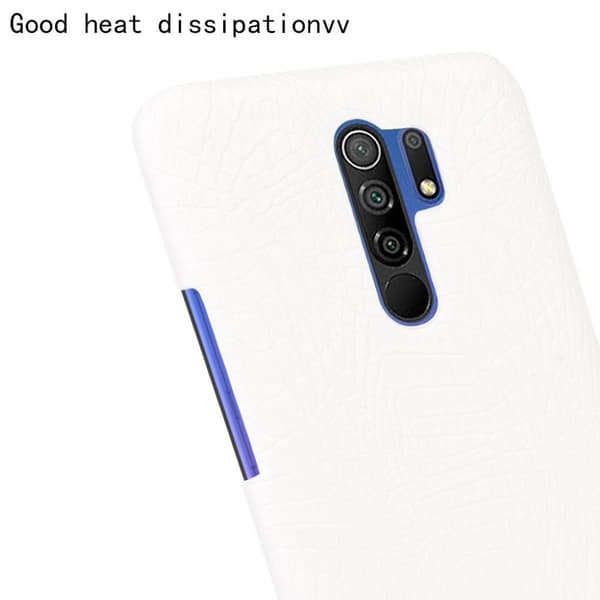 Croco case Xiaomi Redmi 9 - Hvid White