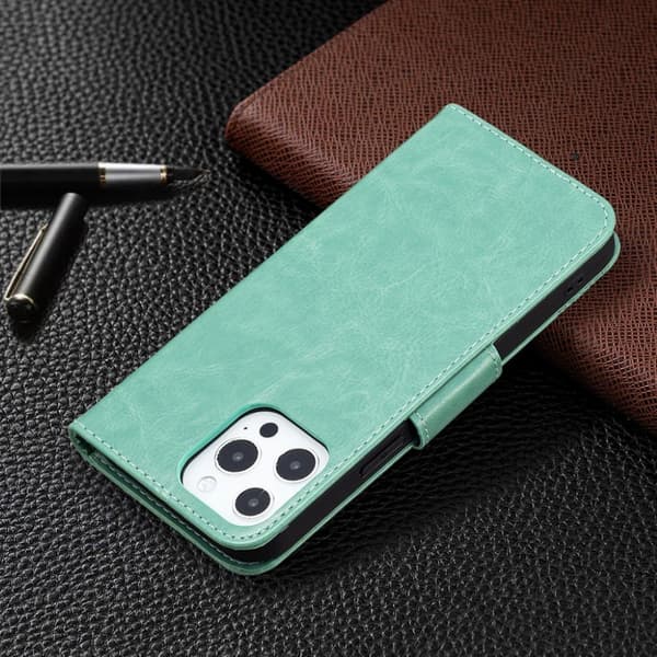 Butterfly iPhone 13 Pro Max skinnveske - Grønn Green