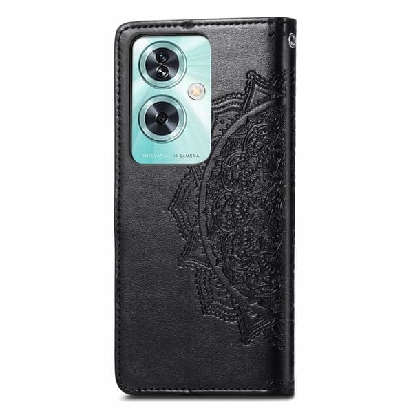 Mandala OnePlus Nord N30 SE læderetui - Sort Black