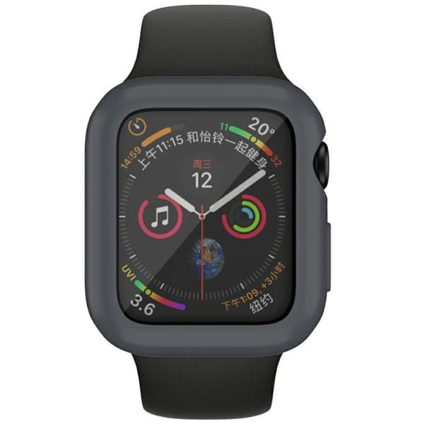 Apple Watch Series 6 / 5 44mm blød glans holdbar ramme - grå Silver grey