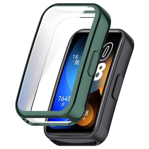 Huawei Band 9 / 9 NFC / 8 / 8 NFC Joustava Watch Suojakotelo Galvanointi Full Coverage Shell - Vihreä Green