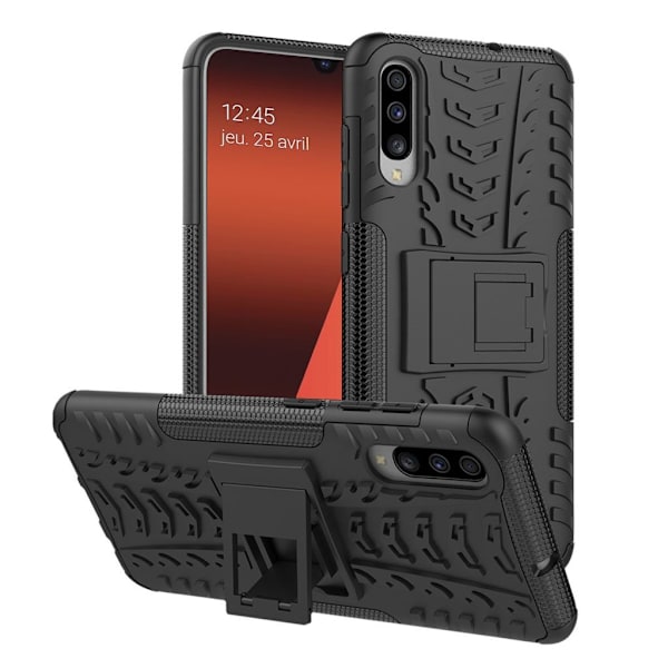 Samsung Galaxy A70 dæk hybrid cover - sort Black