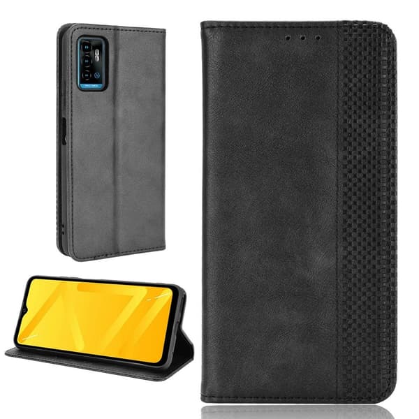 Bofink Vintage ZTE Blade A71 læderetui - Sort Black