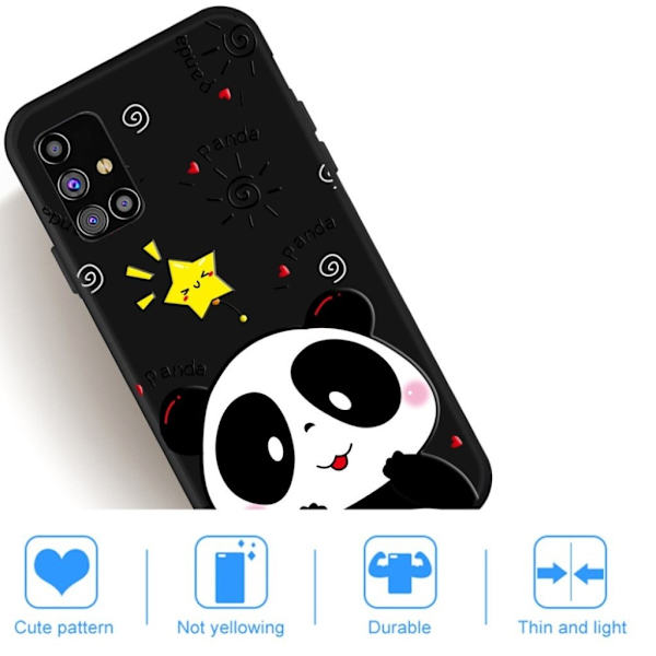 Imagine Samsung Galaxy M51 etui - Panda Black