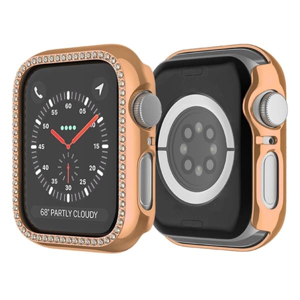 Apple Watch Series 9 / 8 / 7 45mm klockfodral Galvaniserad slagtålig klockram - Silver Silvergrå