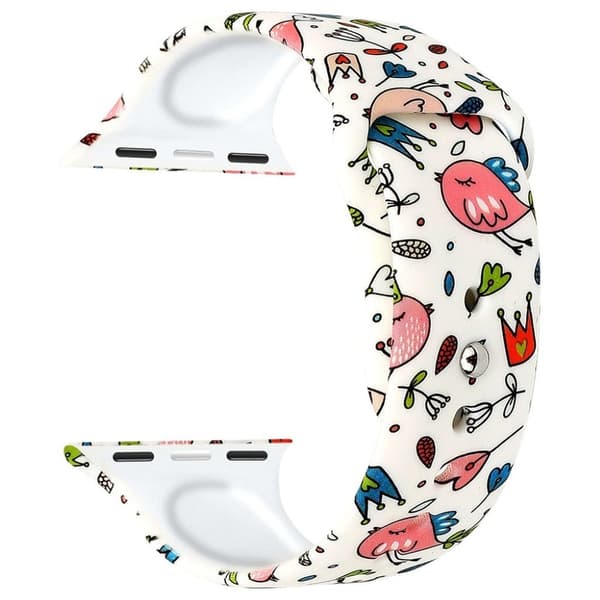 Apple Watch Series 4 44mm -kellon ranneke - Tyyli A Multicolor