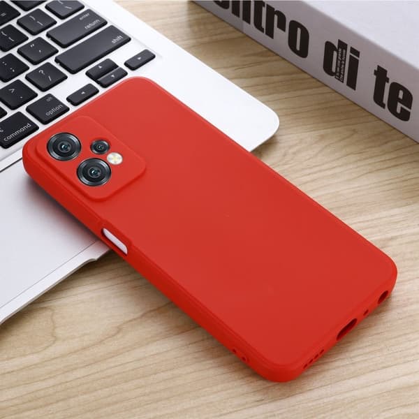 Matt flytende silikondeksel for OnePlus Nord CE 2 Lite 5G - Rød Red