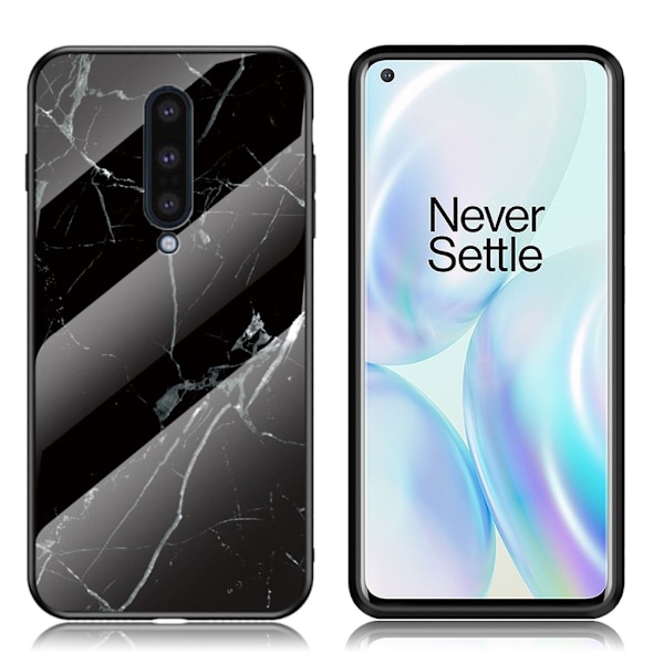 Fantasy Marble OnePlus 8 kuoret - Musta Black