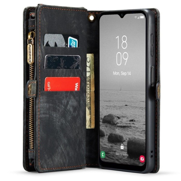 CaseMe Samsung Galaxy A34 5G Plånbok med Dragkedja - Svart Svart