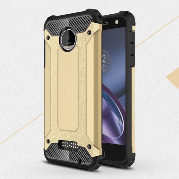 Motorola Moto Z Force Heavy Duty Hard Etui - Gull Gold