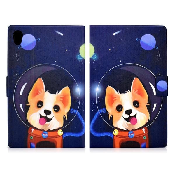 Cool Mønster Lær Etui til Lenovo Tab M10 - Aerospace Hund Multicolor