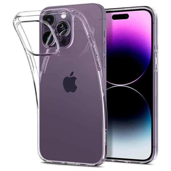 Ultrasmalt transparent fodral för iPhone 15 Pro Transparent