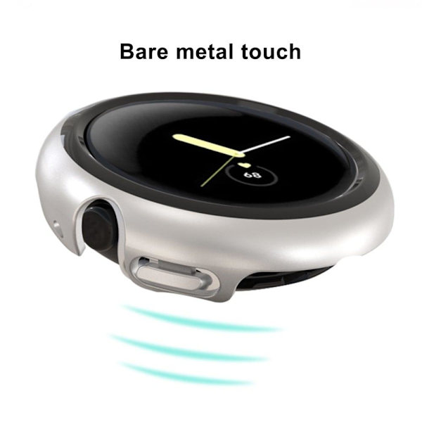 Google Pixel Watch cover with tempered glass - Green Grön
