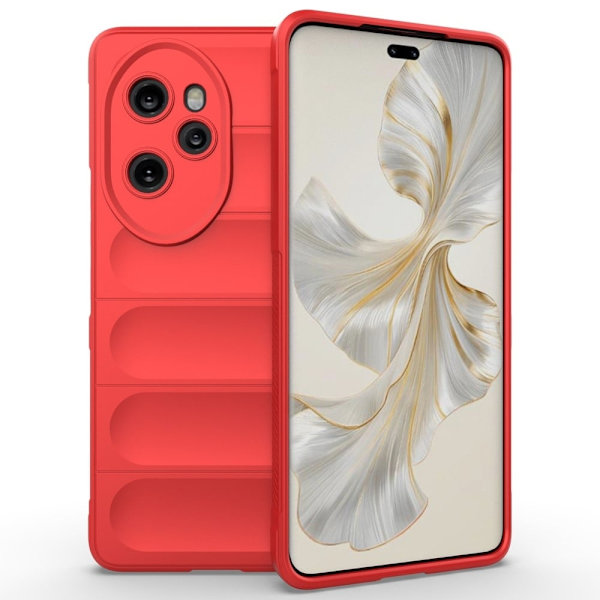 Mjukt greppformat Honor 100 Pro skal - Röd Röd