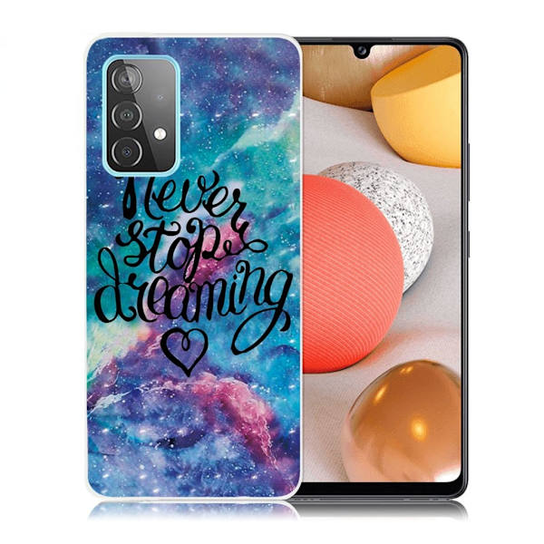 Deco Samsung Galaxy A52 5G Etui - Never Stop Dreaming Multicolor