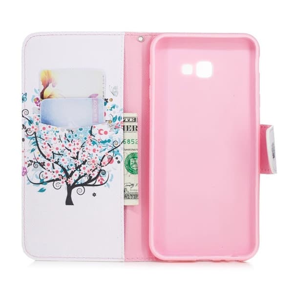 Wonderland Samsung Galaxy J4 Plus (2018) flip veske - Blomstrende tre Multicolor