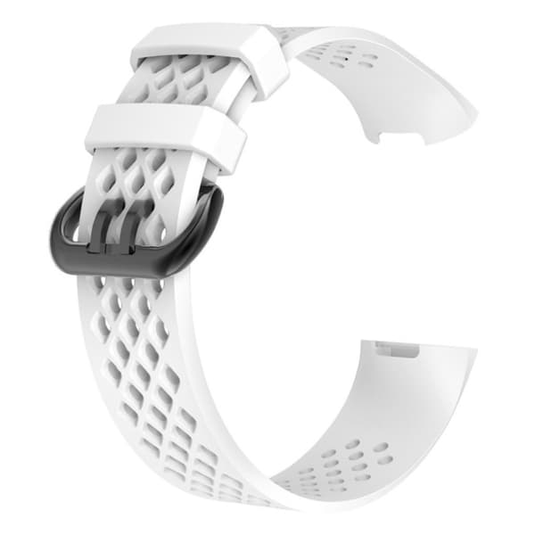 Fitbit Charge 3 klokkereim av silikon - hvit White