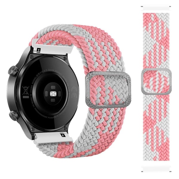 20mm Samsung Galaxy Watch Active 2 - 40mm / Watch (42mm) punos kuvioinen kellonhihna - Pinkki / Valkoinen Multicolor