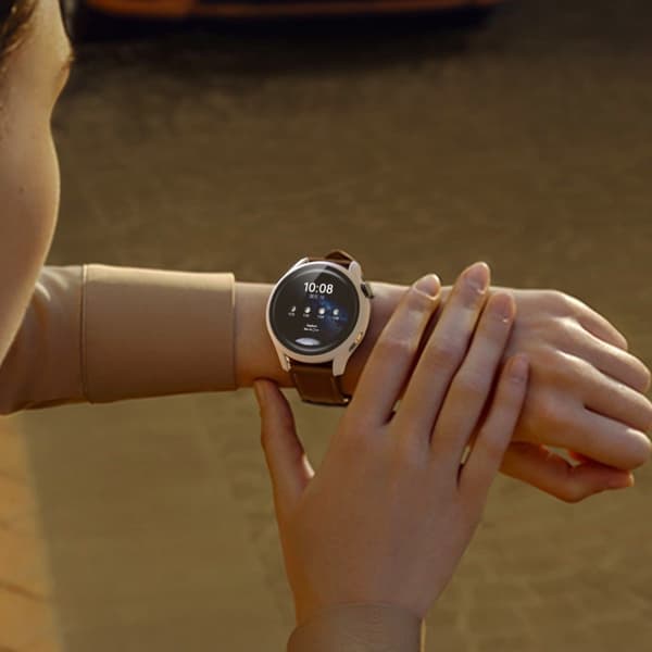 Huawei Watch 3 matte cover + tempered glass screen protector - White Vit