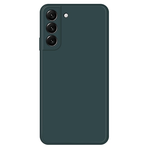 Skråt gummibelagt cover mod fald til Samsung Galaxy S22 - Sortliggrøn Green