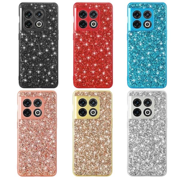 Glitter OnePlus 10 Pro Etui - Gull Gold