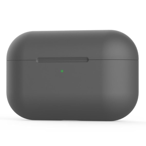 AirPods Pro hållbart silikonfodral - Mörkgrå Silvergrå