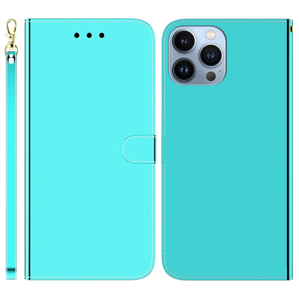 Mirror iPhone 15 Pro Max Flippetui - Cyan Green