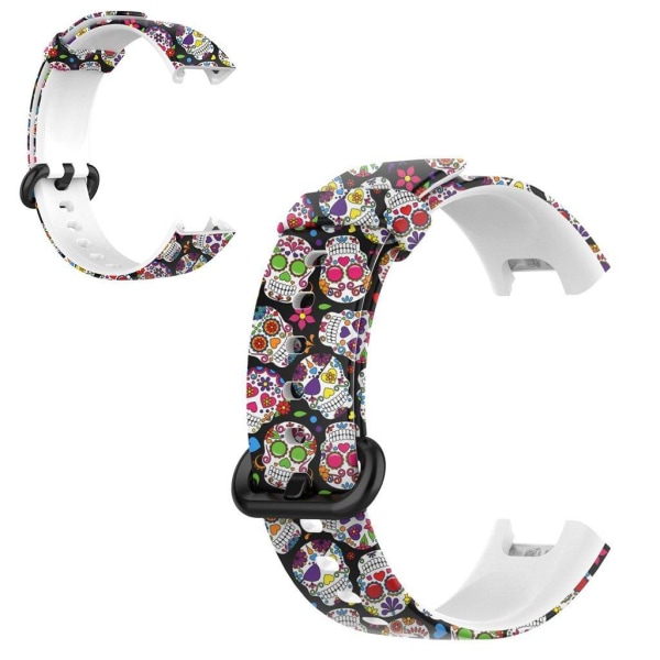 Xiaomi Mi Watch Lite / Redmi Watch colorful pattern silicone watch band - Colorful Skull multifärg