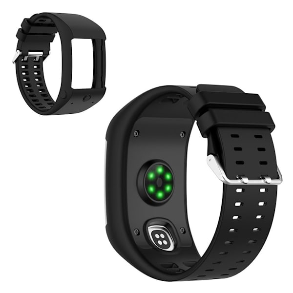 Polar M600 silikone urrem - Sort Black