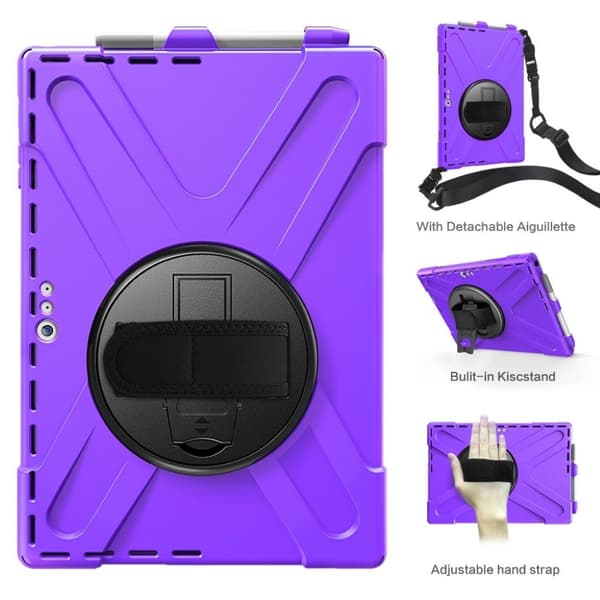 Microsoft Surface Pro 6 X-Form Kombo Etui - Lilla Purple