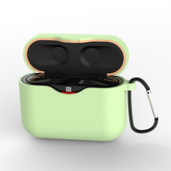 Sony WF-1000XM3 holdbar silikone etui - Cyan Green