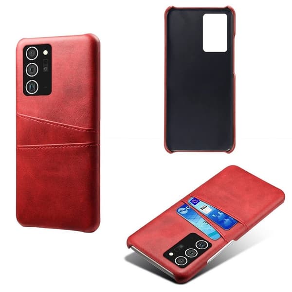 Dual Card Samsung Galaxy Note 20 kotelot - Punainen Red