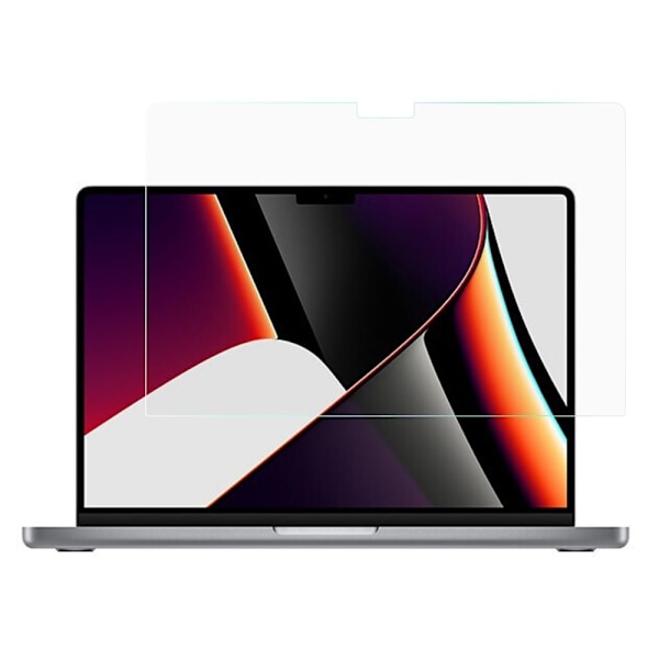 MacBook Pro 16 M1 Max / M1 Pro (A2485, 2021) / M2 Max / M2 Pro (A2780, 2023) karkaistua lasia oleva näytönsuojus Transparent
