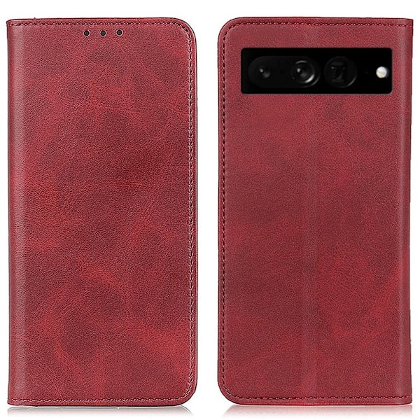 Äkta läder Google Pixel 7 Pro fodral - Röd Röd
