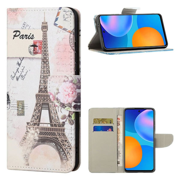 wonderland Samsung Galaxy S21 Plus flip etui - eiffel tårnet Multicolor